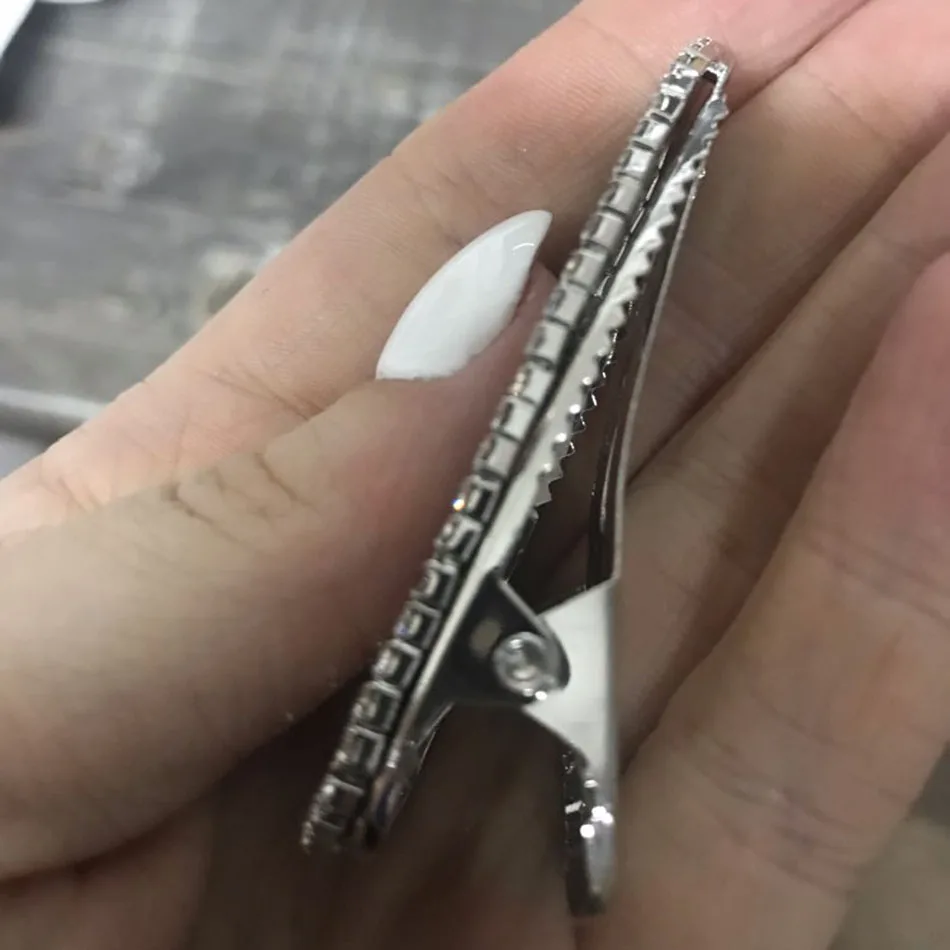 Женские сияющие хрустальные стразы жемчужные заколки для волос на клипсе