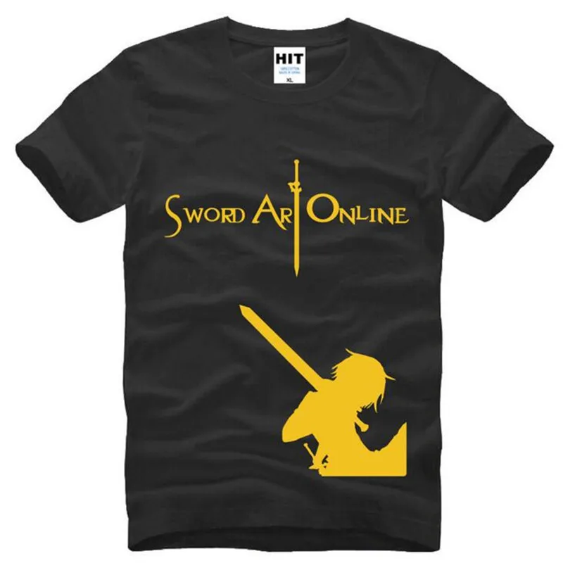 Обувь для вечеринки в Стиле косплей Sword Art Online (SAO) COS Футболка с принтом мужские