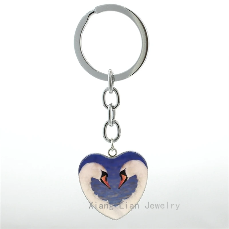 Романтическая любовь птица ювелирные изделия Лебедь озеро целующиеся Лебеди в