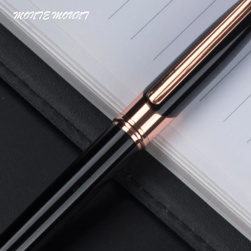 Новые металлические шариковые ручки офисные деловые с золотым зажимом шариковая