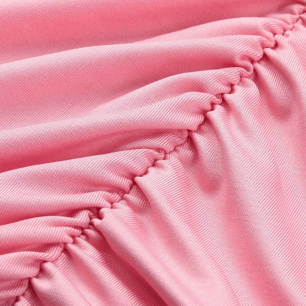 Женское короткое платье с открытыми плечами LONSANT элегантное однотонное для