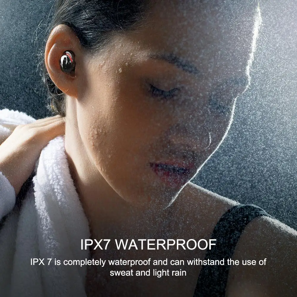 T8 Bluetooth гарнитура наушники-вкладыши TWS Bluetooth 5,0 наушники IPX7 Водонепроницаемый Hi-Fi стерео Шум снижение спортивные наушники с зарядный чехол