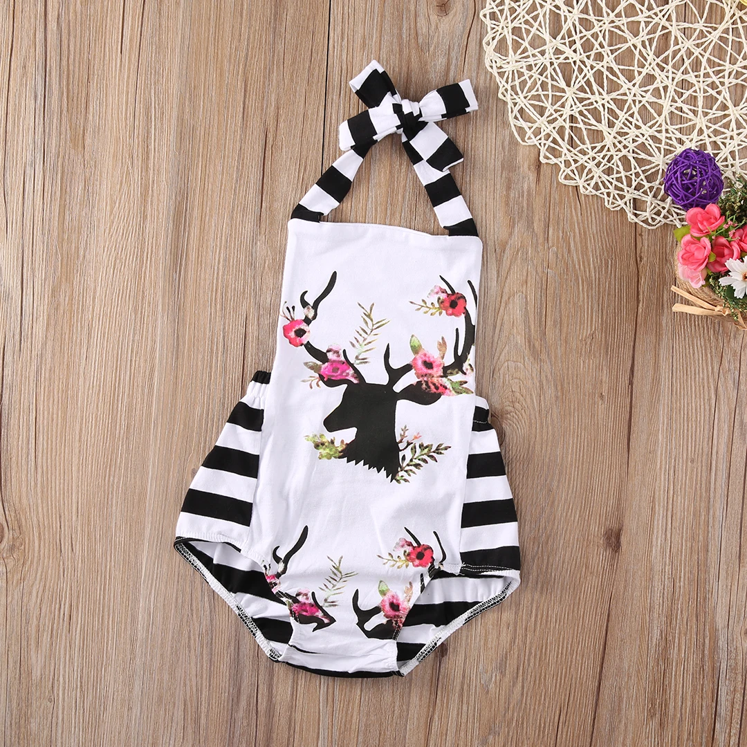 Спортивный комбинезон для новорожденных девочек хлопковая одежда без рукавов с