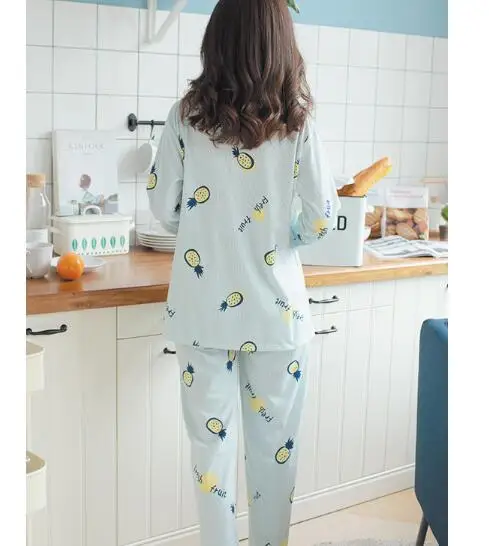 Fdfklak Пижама для кормящих матерей беременных женщин с длинным рукавом Одежда