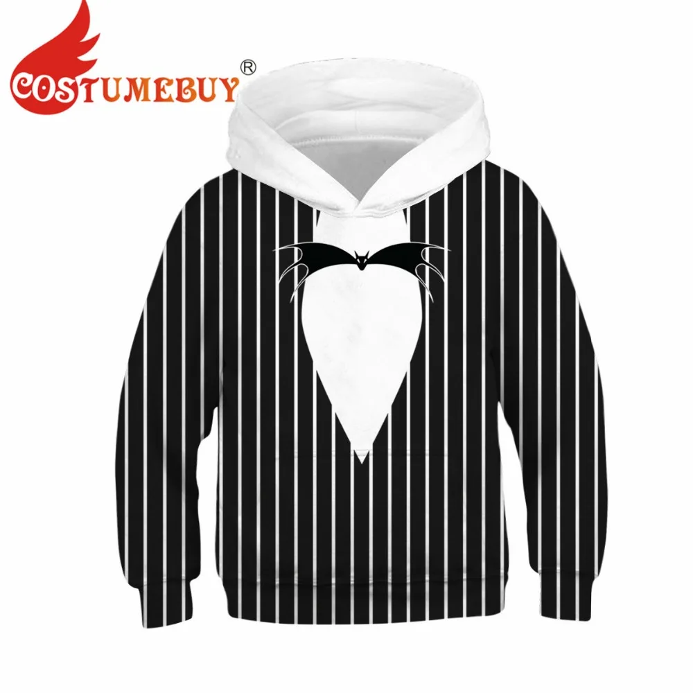 CostumeBuy/Детские толстовки с капюшоном на молнии кошмаром перед Рождеством куртка в