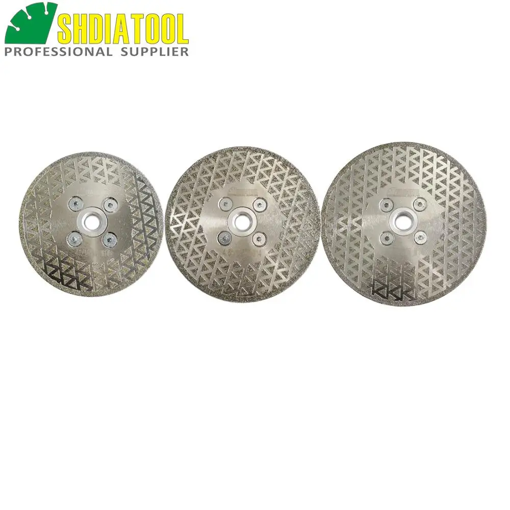 

SHDIATOOL 1pc M14 Thread Electroplated Diamond Cutting & Grinding Disc Marble Single Side Coated Blade Stone Diamond Wheel