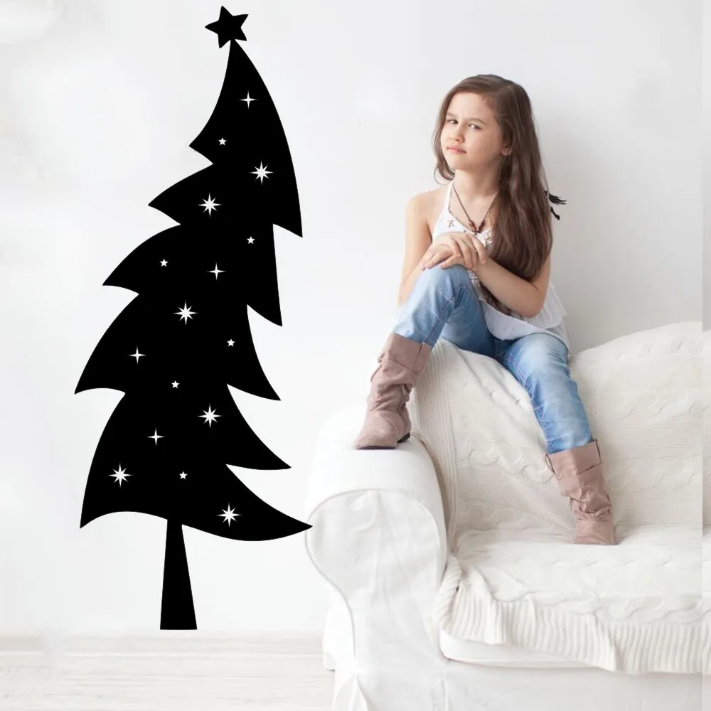 

Christmas Wall Murals 2018 New Year Home Decor Wall Sticker Christmas Tree Festival Room Special Decor Wall Mural Decals F-26