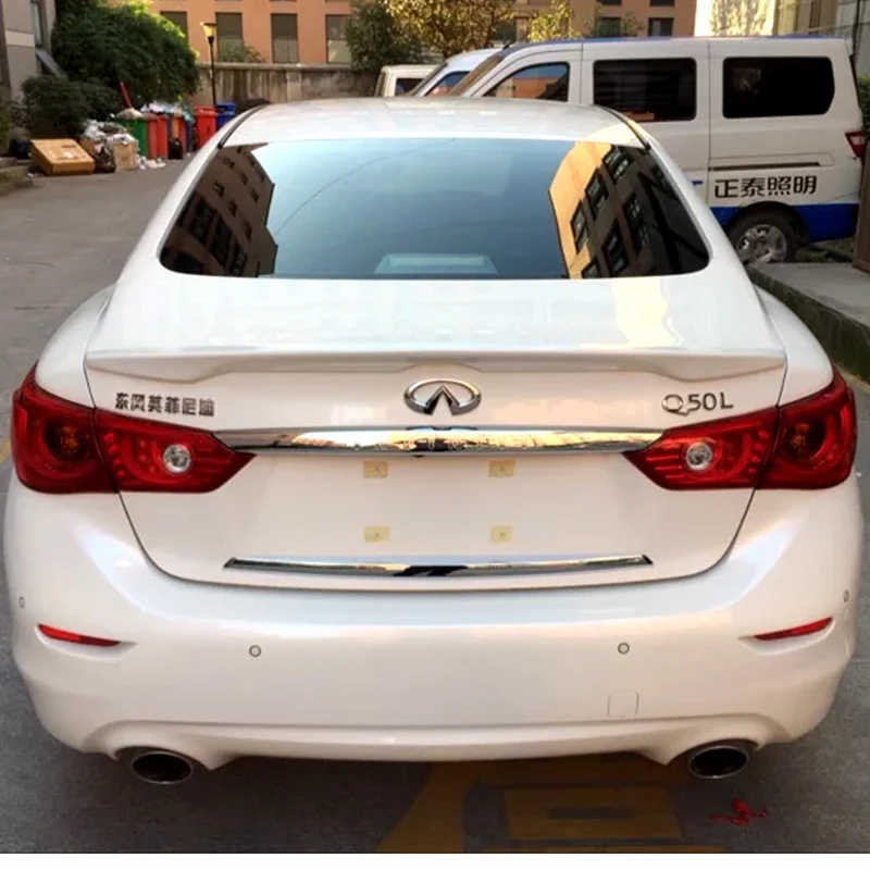 Вверх дизайн Высокое качество Спойлер из АБС-пластика для Nissan, Infiniti Q50 Q50S задний багажник спойлер грунт или краска собственного приготовления цвет