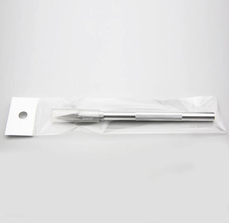 1 pen knife Silver Нож для резьбы, прецизионный, для резки, хобби, нож для глины, скульптура, керамика, моделирование, полимер, ремесло, бумага, резьба, керамика, инструменты, GYH - Цвет: 1 pen knife Silver