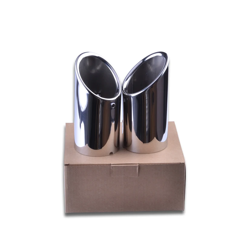 Universal Car Exhaust Muffler Tip Stainless Steel Pipe Tail Dual Letout Free Shipping | Автомобили и мотоциклы