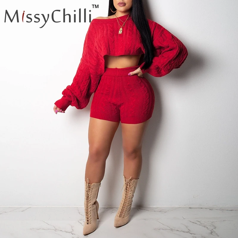 MissyChilli, сексуальный трикотажный комплект из двух предметов, комбинезоны, женские черные осенние вечерние комбинезоны, Женский Повседневный короткий комбинезон, комбинезоны