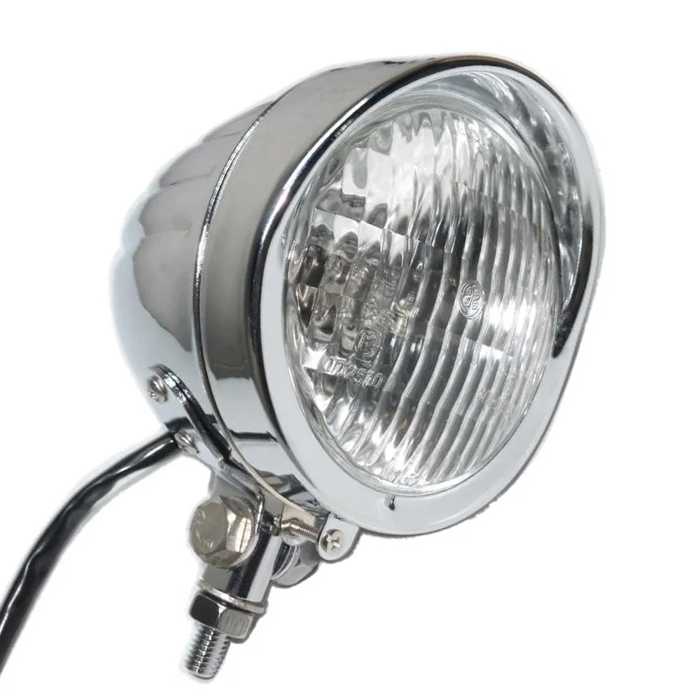 NO4 Headlight Двойной 4,7" фара лампа двойной Янтарный кронштейн мотоцикла таможня для метрического велосипеда Honda/Harley/Yamaha/Triumph - Цвет: NO4 Headlight
