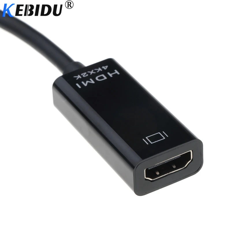 Адаптер kebidu Mini DP HDMI совместимый переходник с 4K дисплеем порт дисплея Для Macbook Pro Air