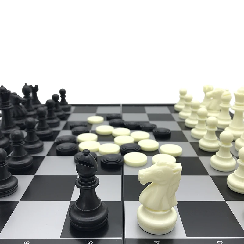 Дорожный игровой набор шахматы Складная магнитная доска для комнатных игр