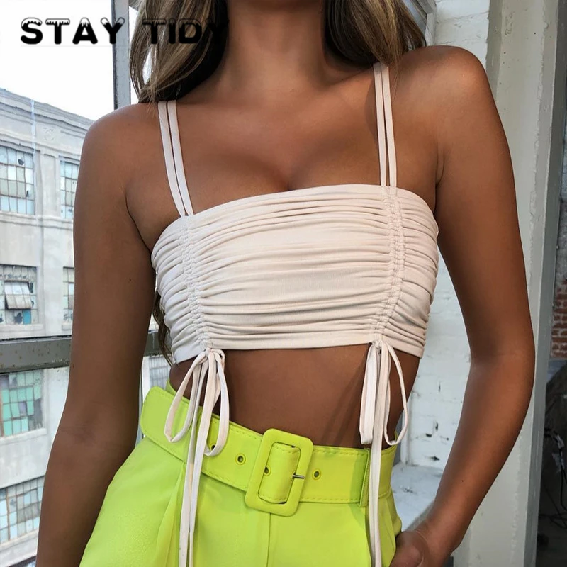 Тонкая кофточка со шнуровкой и бантом на завязках STAY TIDY топы для женщин лето