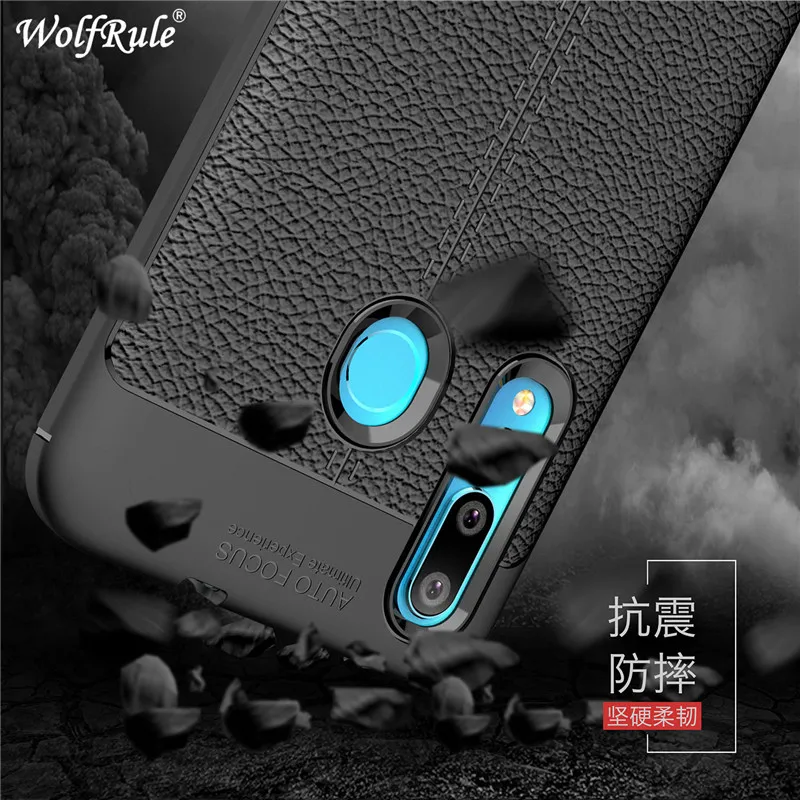 

Phone Case Huawei Nova 4 Cover Shockproof Luxury Leather WolfRule Soft TPU Case For Huawei Nova 4 Case Huawei Nova4 Fundas 6.4"