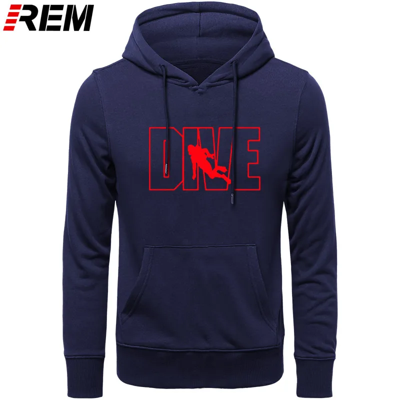 NAVY RED REM Diver Дизайн брендовая мужская одежда Топ Мода Dive AQUALUNG принт мужские хлопковые водолазные костюмы с длинными рукавами и круглым вырезом, свитшоты - Цвет: NAVY RED