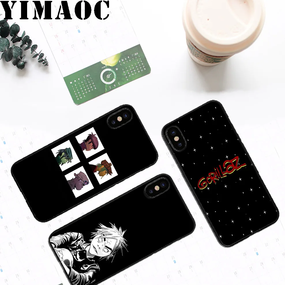 YIMAOC A23 Gorillaz полосы Мягкий силиконовый чехол для iPhone 11 Pro Xr Xs Max X или 10 8 7 6 6S Plus 5 5S SE |