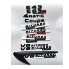 Черные буквы E43 E53 E63 E63s V8 BITURBO 4matic + эмблема на багажник крыла эмблемы значки для Mercedes Benz AMG W207 W211 W212 W213