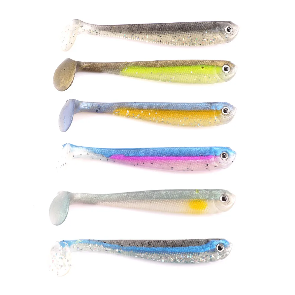 Mizugiwa 12 шт./компл. качели ударный Шинель для хвоста Minnow Jighead Swimbaits крючки Червяков