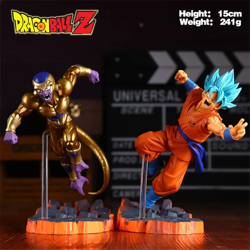 2 шт. Dragon Ball Z Goku фигурка игрушки Супер Саян Гоку бои Веджета Фриза Модель