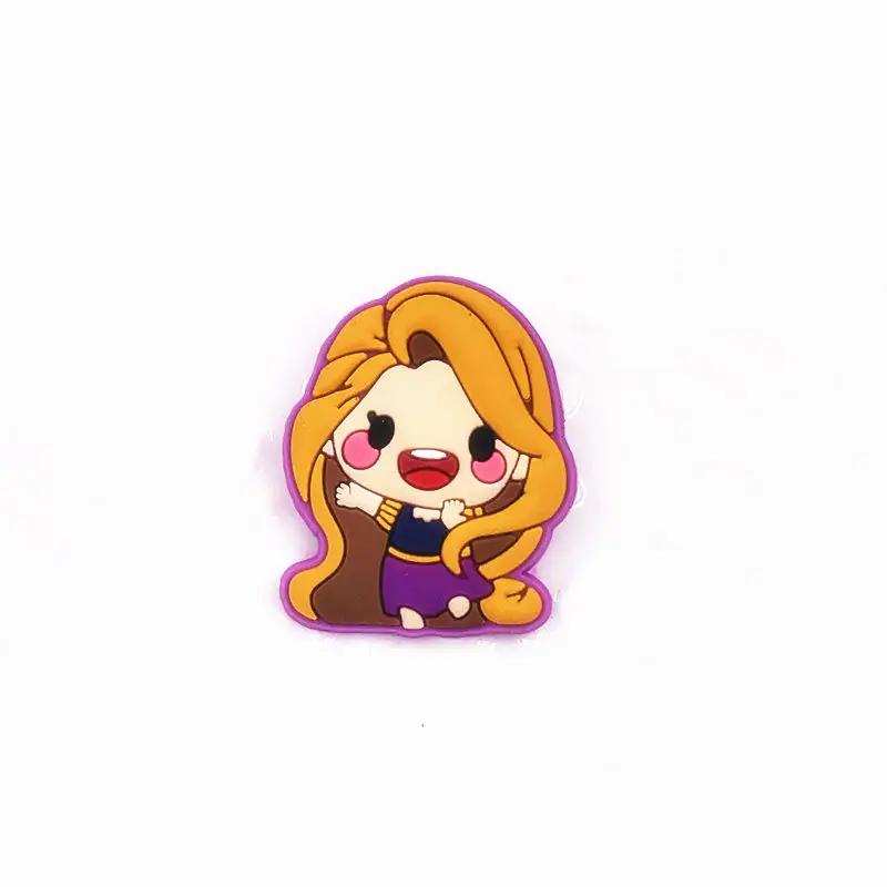 7 шт Эльза Анна мультфильм Русалка Принцесса Золушка ПВХ Pinbacks Значки Броши