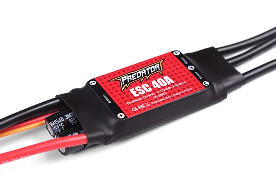 FMS Predator ESC 40A с 3а SBEC регулятор скорости бесщеточный с T EC3 XT60 вилка 4S для RC модели самолета запчасти для самолетов