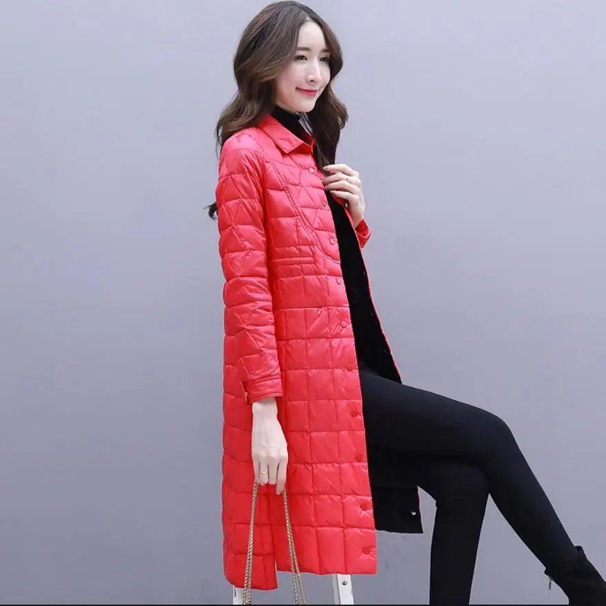 Пальто женское зимнее тонкое длинное однотонное | Женская одежда