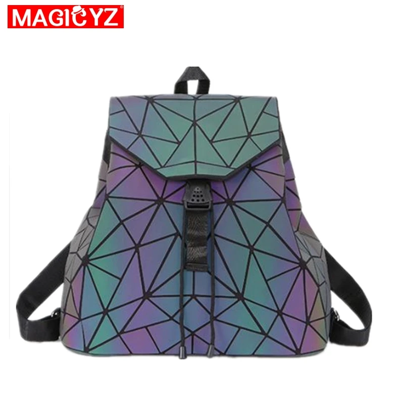 MAGICYZ Светящиеся женские рюкзаки с блестками голографические лазерные