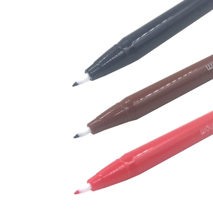 1 шт. вышитые брови карандаш для глаз Lipliner татуировки позиционирования пера три цвета пера конопли водонепроницаемый