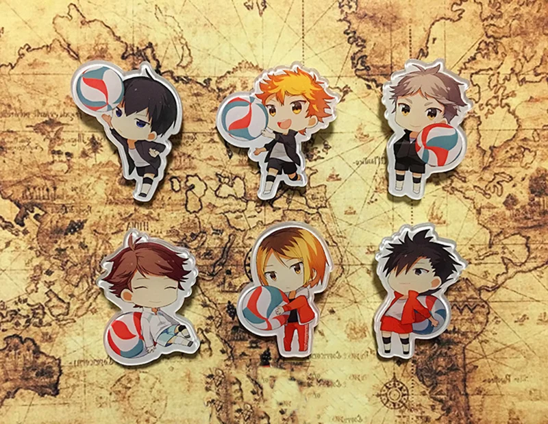 Haikyuu-1 шт.! Школьный волейбол Hinata Syouyou kageyama tobio значок брошь