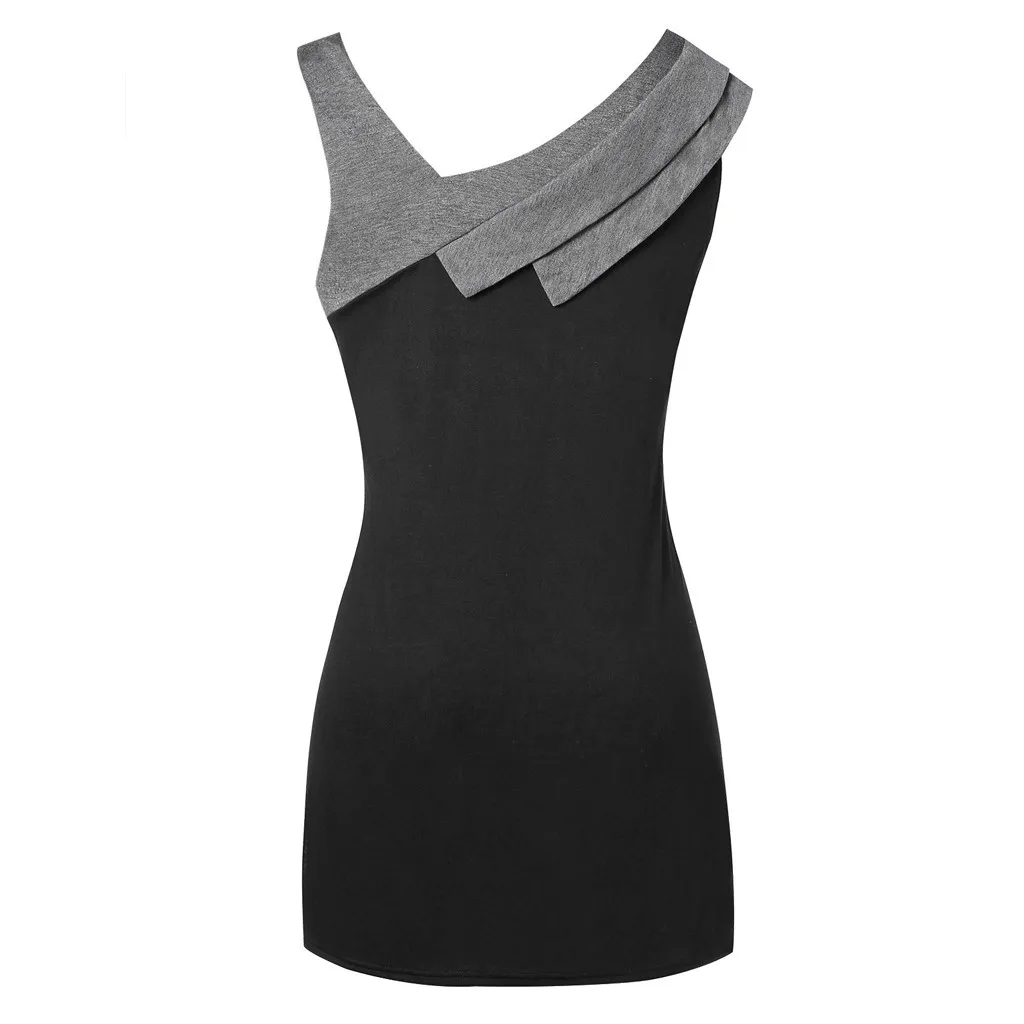 Новинка 2019 женские майки летняя модная женская ассиметричная майка с косым