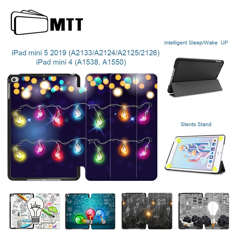 Чехол MTT для iPad Mini 5, 7,9 дюймов, из искусственной кожи, откидная подставка, умный чехол для iPad Mini 4, 7,9 дюймов, Автоматический Режим сна/пробуждения, чехол для планшета