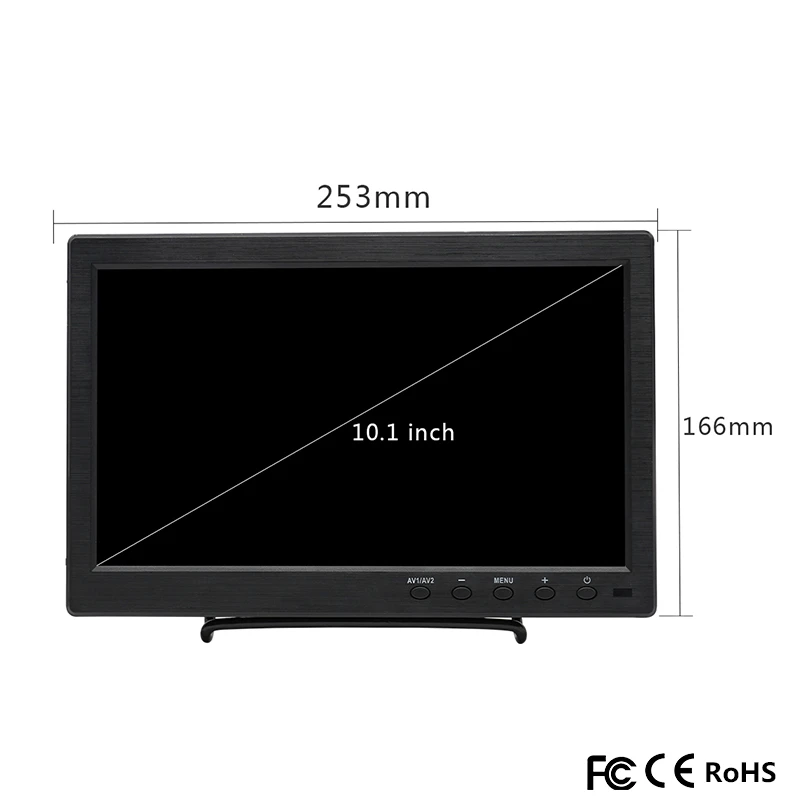 10 1 дюймовый IPS сенсорный экран портативный монитор HD 1280x800 цветной с AV/VGA/HDMI/USB для