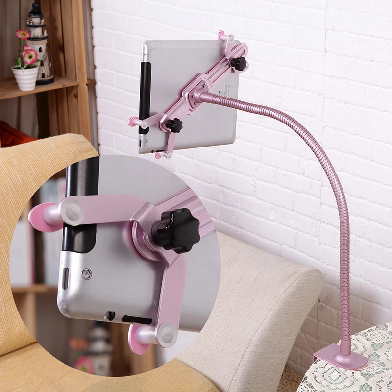Prezzo Supporto Per Display IPad Regolabile Flessibile Tablet PC Display Pinza Samsung Morsetto Rosa Nero Argento Bianco Per Tablet Da 7-10
