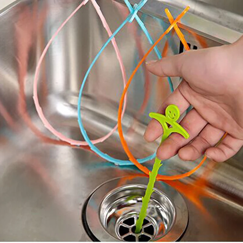 Bathroom Hair Sewer Dredge Sink Cleaning Hook Floor Drain Sewer Dredge Small Tools Hair Stoppers Clean The Hair 20