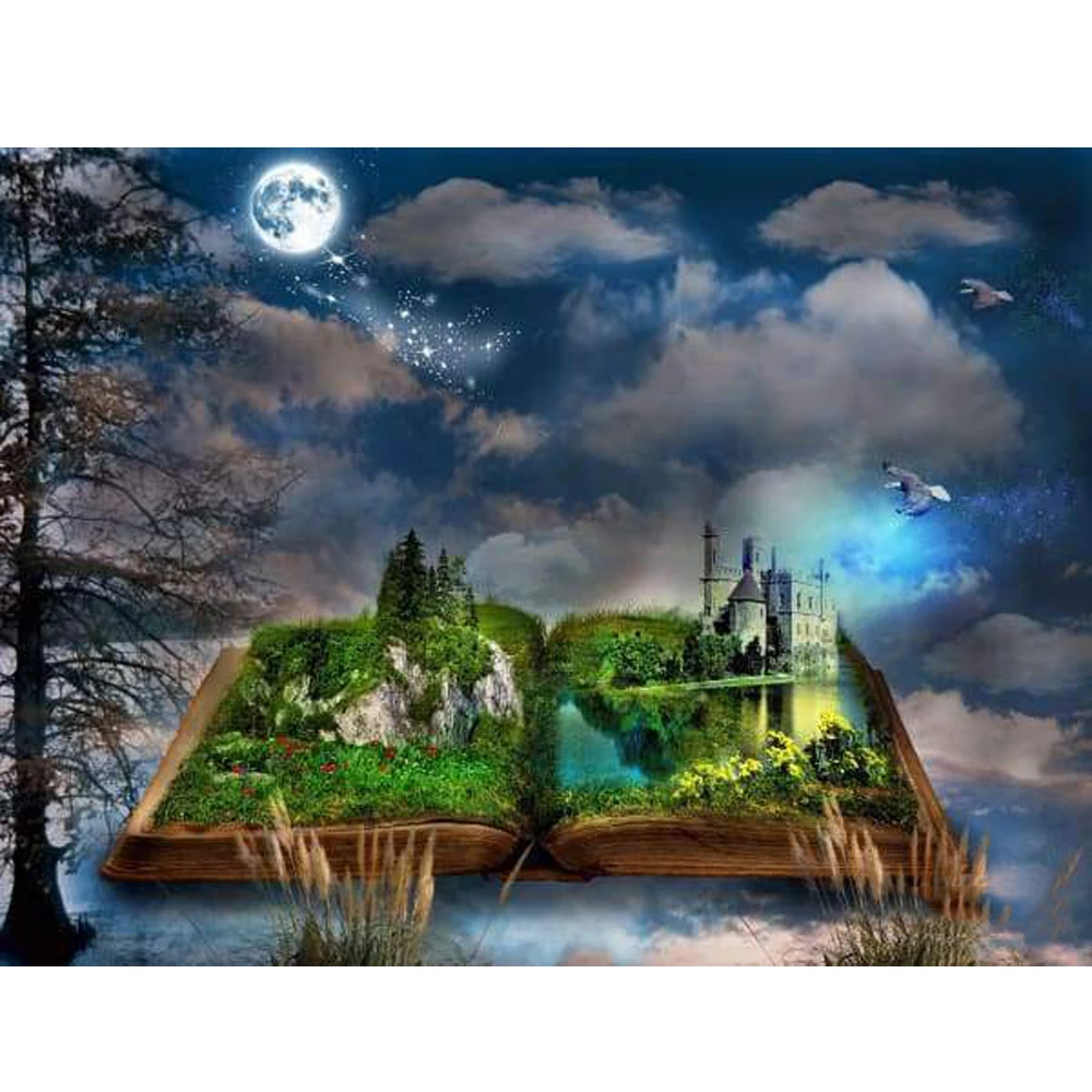 

Book city diamond Embroidery diy diamond painting mosaic diamant painting 3d cross stitch pictures H720