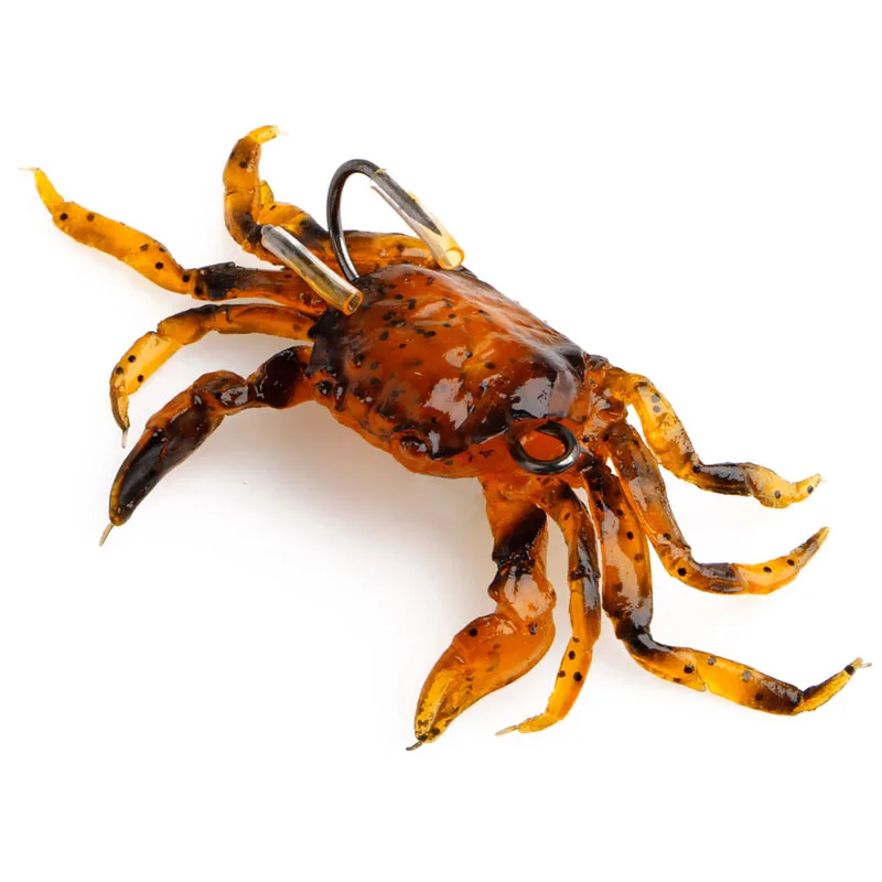 OOTDTY 3D мягкая имитация крабов приманка для рыбной ловли искусственные крючки