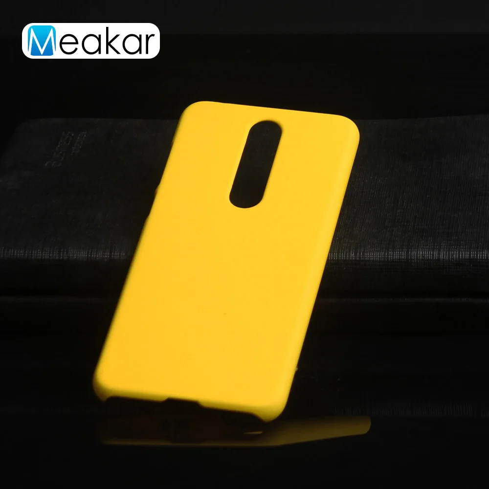 Матовая Пластик Coque 5.7For Nokia X5 чехол для Nokia X5 5,1 плюс 5,1 плюс TA-1109 TA 1109 телефона чехол-лента на заднюю панель - Цвет: Yellow