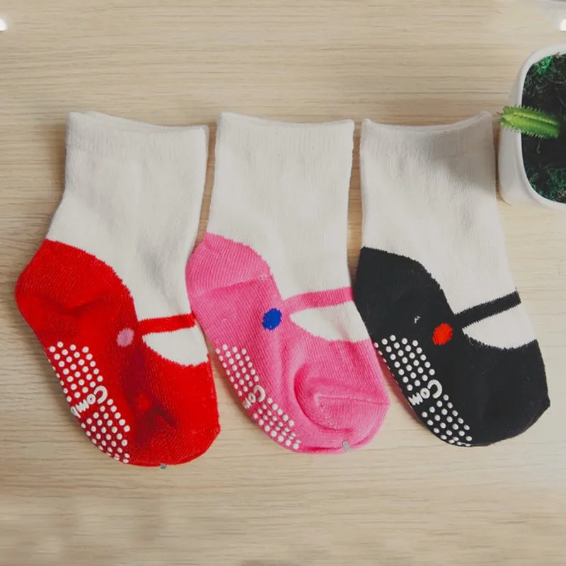 Носки для новорожденных; calcetines; летние носки для мальчиков и девочек; милые Нескользящие носки для маленьких детей