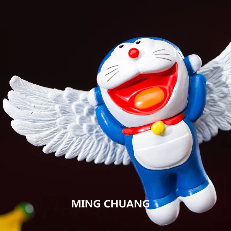 Игрушка фигурка Doraemon Nobita Nobi Minamoto Shizuka Konta Takeshi Honekawa Suneo со светодиодной подсветкой