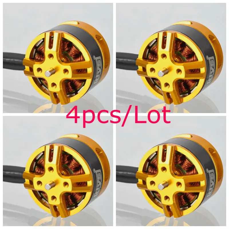 4 шт./лот DYS BE1806 1400KV 2300KV бесщеточный мотор черный/золотой черный издание для