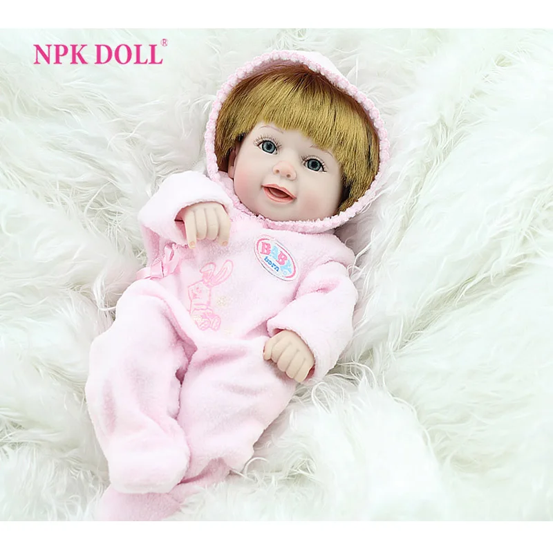 NPKDOLL Reborn Baby Doll полностью силиконовая виниловая кукла для девочек 10 дюймов модные детские игрушки для хобби