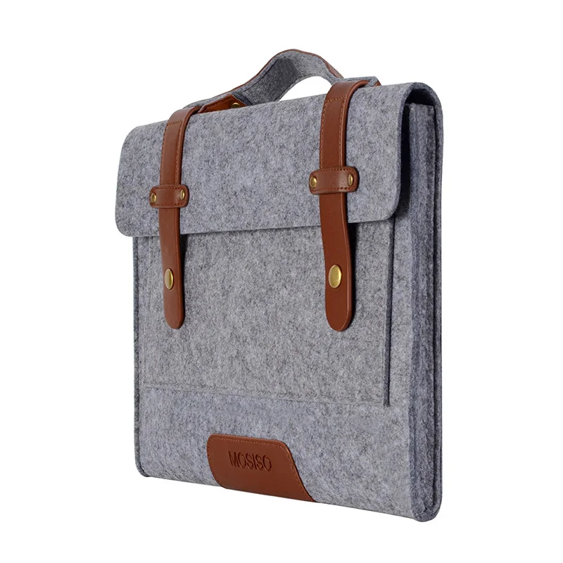 MOSISO 13 15 inch Felt Laptop Shoulder Bag for Macbook Pro Air 13.3 14 15.6 Asus/Dell Notebook Sleeve Briefcase Cover | Компьютеры и