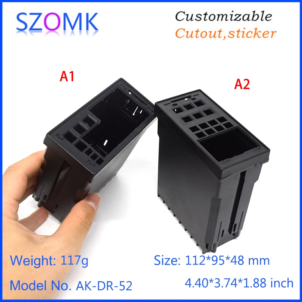 1 piece 112*95*48mm szomk plastic digital relay time control enclosure for electronics pcb design LED display junction box | Обустройство