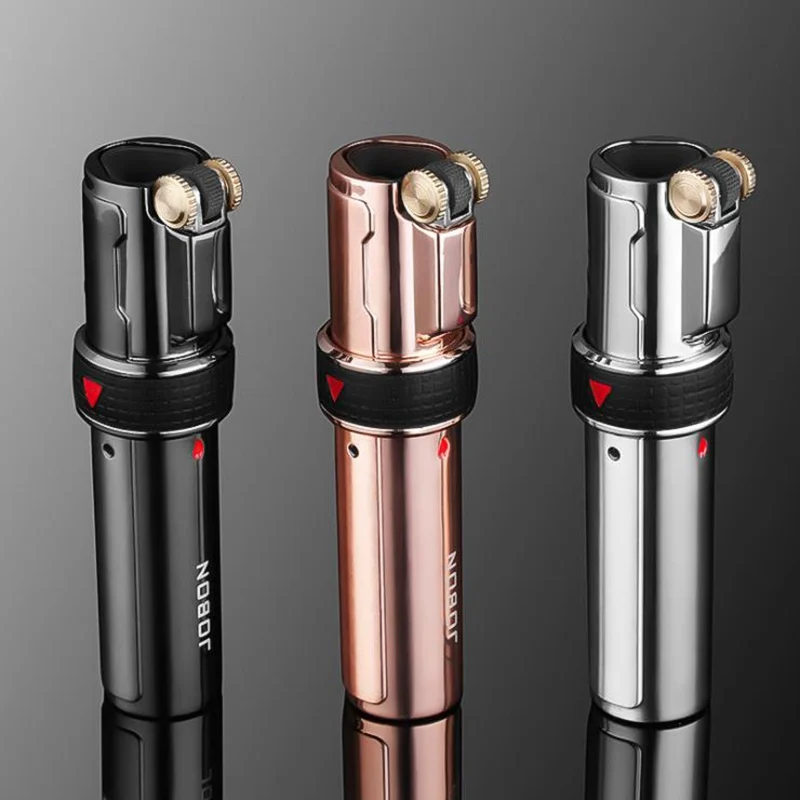 Три пламени металлические ветрозащитные газовые зажигалки курительный пистолет