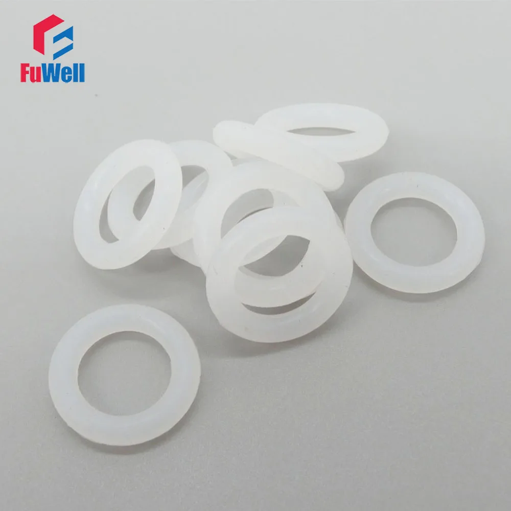 

Food Grade O-ring Seals Gasket White Silicon 5.7mm Thickness Rubber O Ring Sealing OD 180/185/190/195/200/205/210/215/220mm