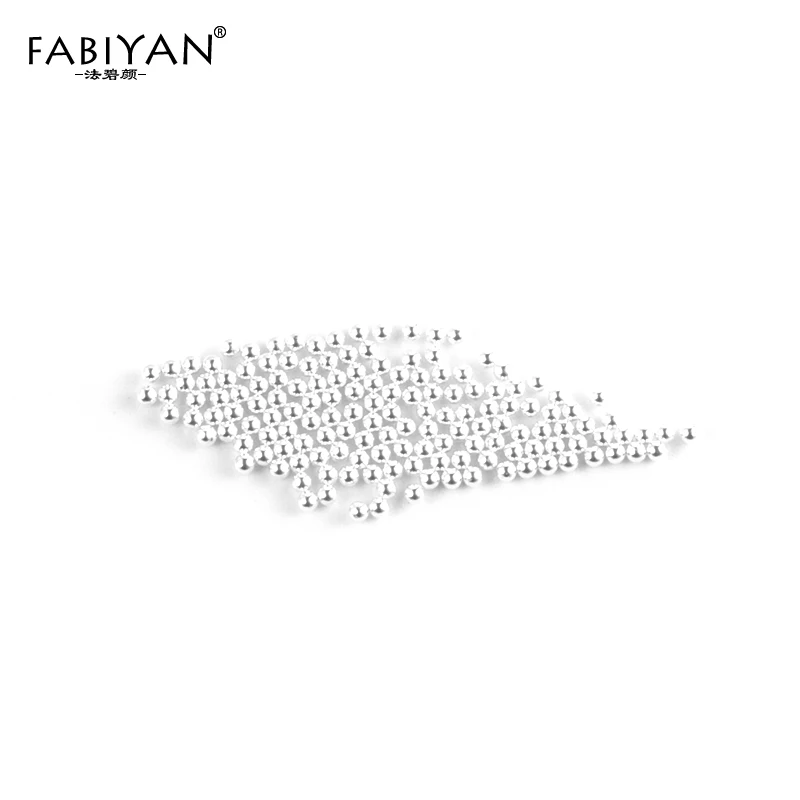 3D металлические серебристые маленькие круглые бусины икры стразы гвоздики для