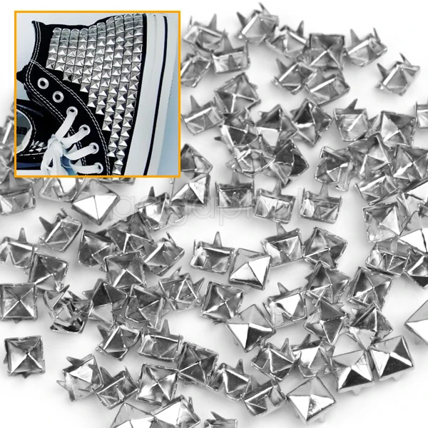 Шпильки в виде пирамиды серебро 100 пробы 6 мм | Дом и сад