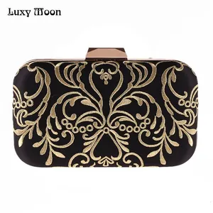 LUXY MOON вечерняя сумка женский кошелек новый алмаз вышивка цветок клатч сумочка маленькая ручная сумка кошелек сумки на плечо ZD842